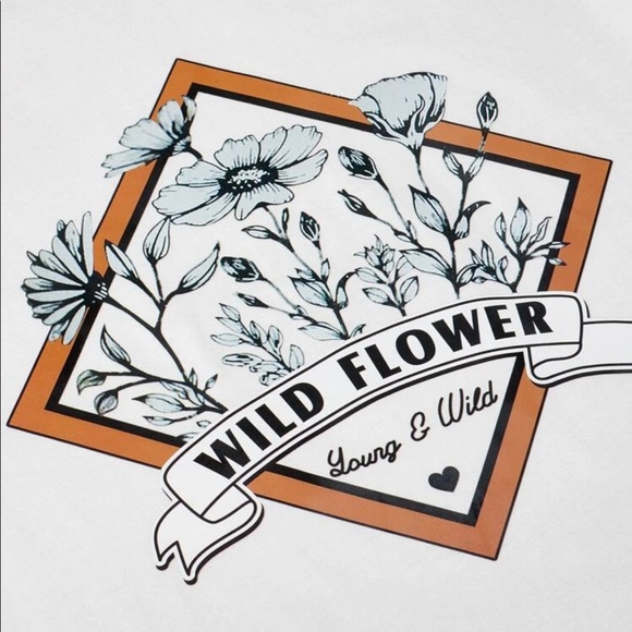 Young & Wild Floral Vintage Graphic Tee - Picture 3 of 5